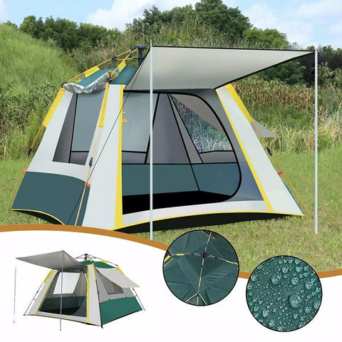 SE JG20375529 4 Sided Full Floor Camping Tent With 3 Windows And 1 Door