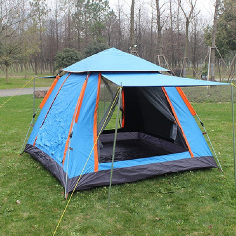 SE 1831310 Square Blue Camping Tent 2.15m x 2.15m x 1.42m