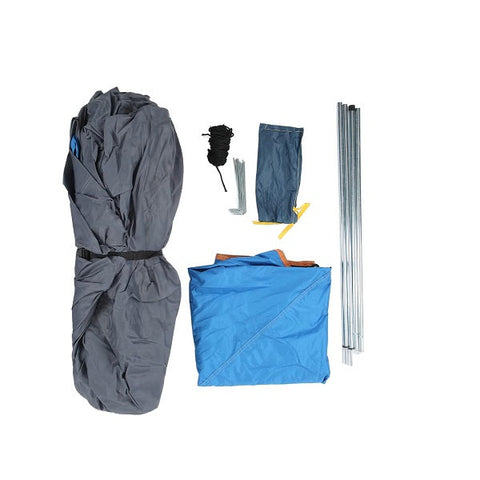 SE 1831310 Square Blue Camping Tent 2.15m x 2.15m x 1.42m