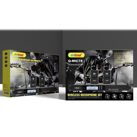 Andowl Q-MIC78 Dual (2) Wireless Microphone Set
