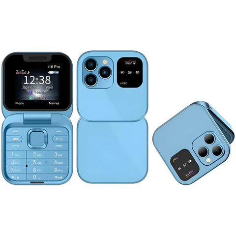 P9 Pro - Foldable Mobile Compact Dual SIM 2G Phone