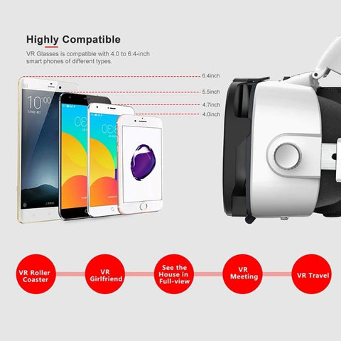 Andowl Q-3F - Virtual Reality Glasses With 3D Stereo Surround Sound