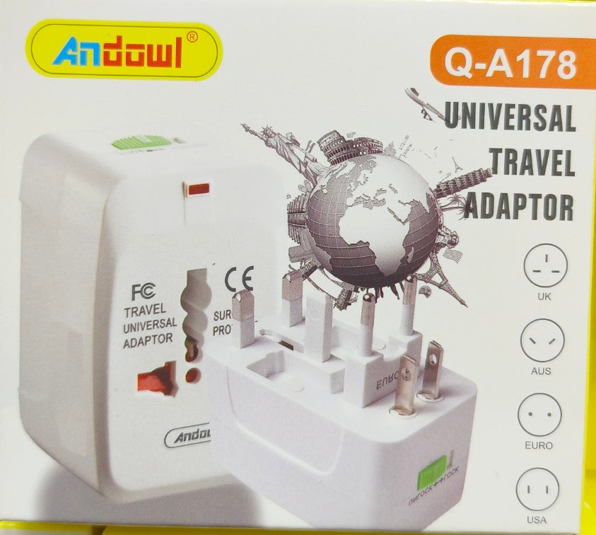Andowl Q-A178 Universal Multi Connector Travel Adapter