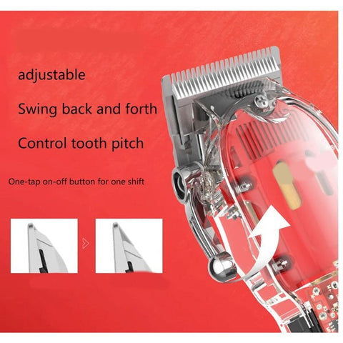 Andowl Q-LF63 Transparent Rechargeable Electric Hair Clipper