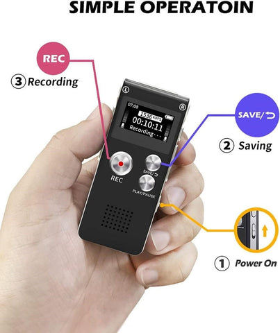 Andowl Q-LY77 Digital Voice Recorder 16G HIFI