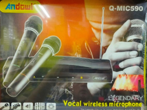 Andowl Q-MIC590 Legendary Vocal Wireless Microphone and Receiver
