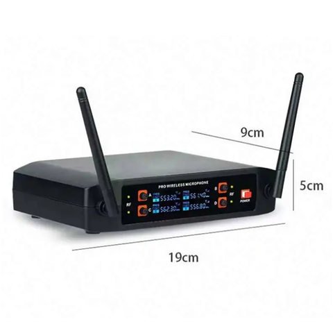 Andowl Q-MIC825 Wireless 4 Handheld Microphone