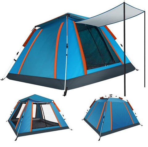 JG20375527 4 Sided Full Floor Camping Tent  With 3 Windows 2.15m x 2.15m x 1.42m