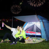 SE 1831310 Square Blue Camping Tent  2.15m x 2.15m x 1.42m