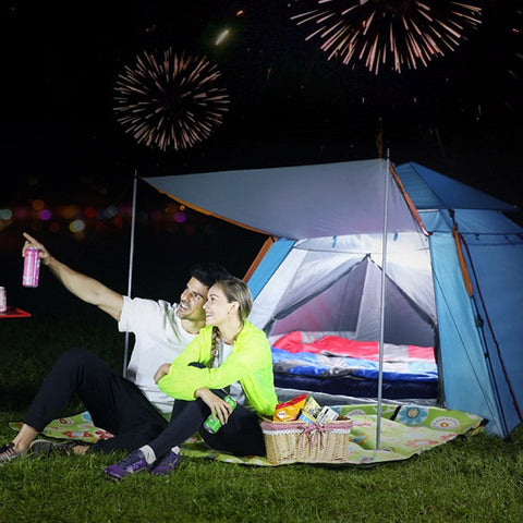 SE 1831310 Square Blue Camping Tent  2.15m x 2.15m x 1.42m