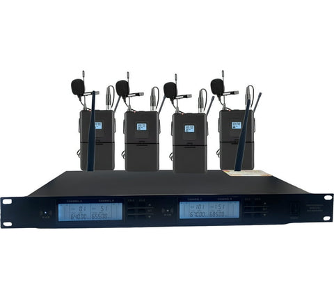 Andowl Q-MIC65 Wireless Microphone Set (4 body Mics)