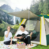 SE JG20375529 4 Sided Full Floor Camping  Tent With 3 Windows And 1 Door