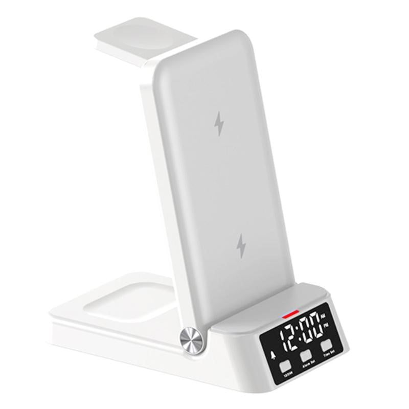 A60 – (4-in-1) 15W Wireless Charger Folding Cell Phone Charging Stand  (For Apple Watch Version)
