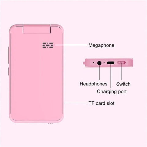 Camera (Phone Look-a-like) AC100 Solid Color 2.8-inch Touch Screen Kids Camera-Game-Music-Alarm-Clock-HD Video Recorder