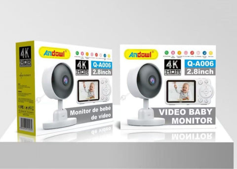 Andowl Q-A006 2.8 Inch Video Baby Monitor (Wireless)