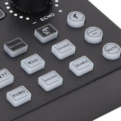 Andowl Q-SK8 Professional Podcast Condenser Microphone With Sound Card Set