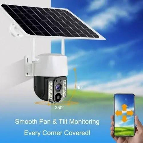 Andowl Q-V9 Solar Battery Floodlight and PTZ camera (Wifi & 4G)