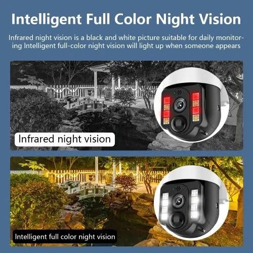 Andowl Q-V9 Solar Battery Floodlight and PTZ camera (Wifi & 4G)