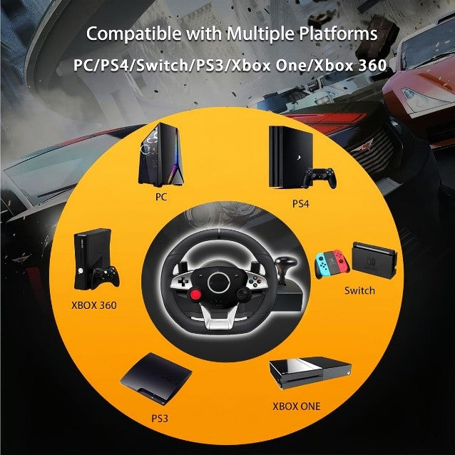Andowl G8 Racing Game Steering Wheel