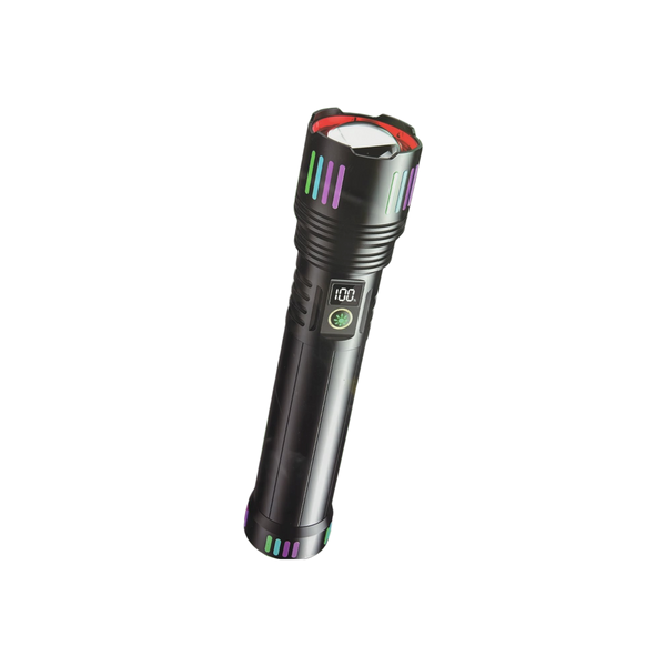 L660 Rechargeable Led Aluminum Alloy Flashlight With Fluorescent Digital Display