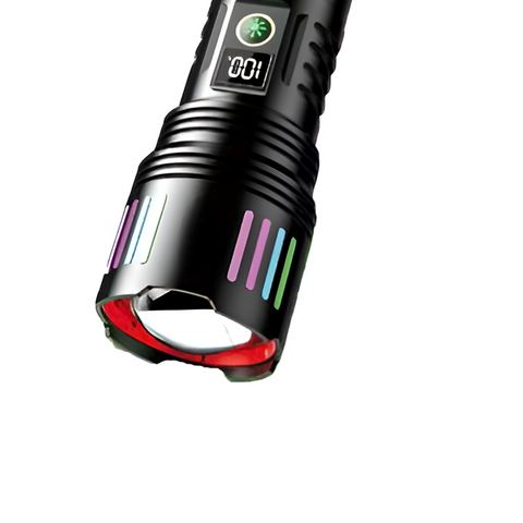 L660 Rechargeable Led Aluminum Alloy Flashlight With Fluorescent Digital Display