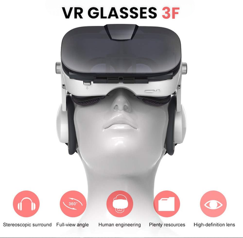 Andowl Q-3F - Virtual Reality Glasses With 3D Stereo Surround Sound