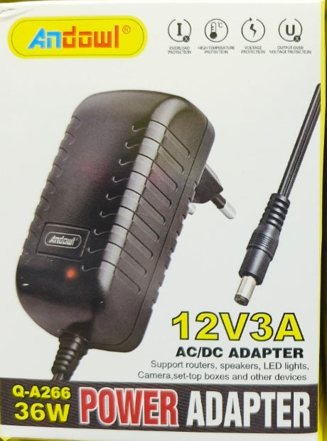 Andowl Q-A266 12V3A CCTV Power Supply