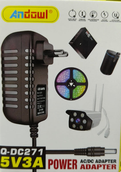 Andowl Q-DC271  Universal Power Supply 5V3A – AC/DC Power Adapter