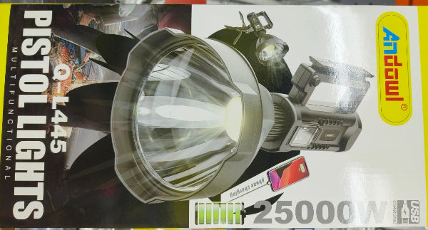 Andowl Q-L445 20000lm Multi-functional Rechargeable Pistol Light 25000w