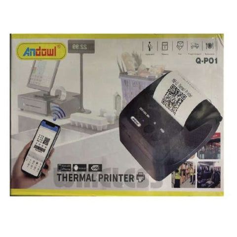 Andowl  Q-P01 Portable USB Bluetooth Thermal Printer Receipt Printer