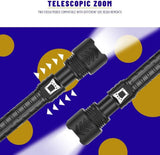 Andowl Q-SD011 LED Bright Rechargeable Flashlight