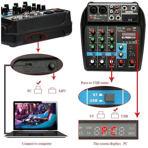Andowl Q-SK740 Audio Mixer