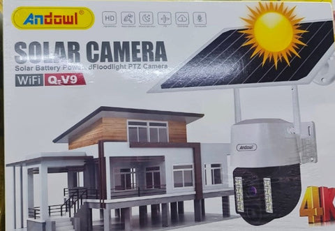 Andowl Q-V9 Solar Battery Floodlight and PTZ camera (Wifi & 4G)