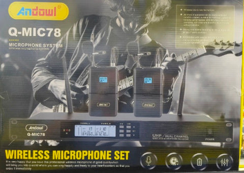 Andowl Q-MIC78 Dual (2) Wireless Microphone Set