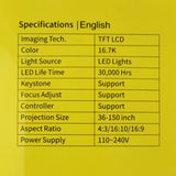 Andowl Q-A16B WiFi Mirroring Projector